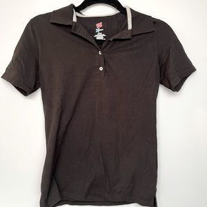 Hanes button down collar T-shirt